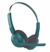Słuchawki - JLab Audio bezprzewodowe z mikrofonem Go Work Pop Wireless teal Nauszne - miniaturka - grafika 1