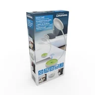 Lampy stojące - Grundig Lampka biurkowa Składana lampka biurowa LED 15cm zielony 8711252032290GREEN - miniaturka - grafika 1