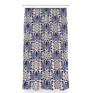 Zasłony - Zasłona dekor do sypialni 150x280 Niebieski wzór, Fabricsy - miniaturka - grafika 1