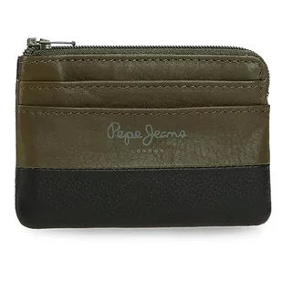 Pepe Jeans Dual Portfel Zielony 11x7x1,5 cms Skóra, Zielony, Talla única, portmonetka - Portfele - miniaturka - grafika 1