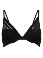 Biustonosze - Tommy Hilfiger Damski biustonosz z fiszbinami Kobiety czarny jednolity, 70B - miniaturka - grafika 1