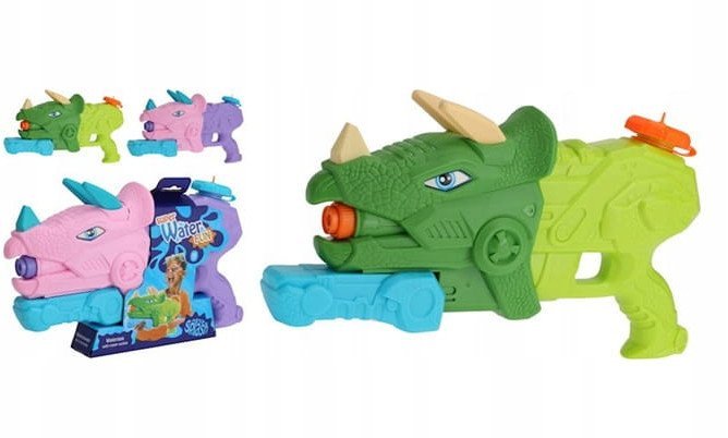 Pistolet na wodę dinozaur 28cm Karabin wodny dla dzieci i dorosłych