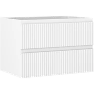 Szafki łazienkowe - Mexen Rivel szafka łazienkowa podumywalkowa 70 cm, 2 szuflady, ryflowana , biała mat - 91A20-07047-2-BFF01 - miniaturka - grafika 1