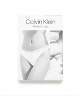 Majtki damskie - Calvin Klein majtki damskie Stringi Modern Logo 3 pack rozmiar XL - miniaturka - grafika 1