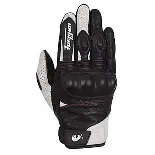 Furygan TD21 Vented Sprzęt sportowy dla fanów, mężczyzn, czarno-biało-czerwony (wielokolorowy), 2XL - Rękawice motocyklowe - miniaturka - grafika 1