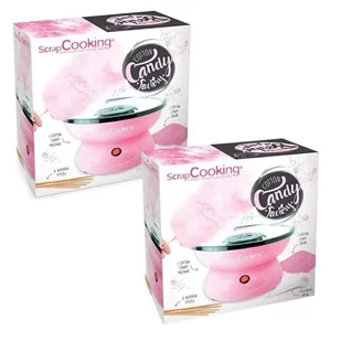 Maszyna do waty cukrowej - SCRAPCOOKING - 2 maszyny - Różowy - 500 W - 12 waty cukrowej - Inne urządzenia gastronomiczne - miniaturka - grafika 1