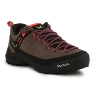 Buty sportowe damskie - Buty Salewa Wildfire Leather W 61396-7953 brązowe - miniaturka - grafika 1