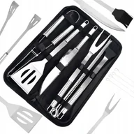 Akcesoria do grilla - Zestaw Akcesoria Przybory Do Grill Rożna Etui 10W1 - miniaturka - grafika 1