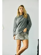 Koszulki i topy damskie - Noisy may Koszulka w kolorze szarym - miniaturka - grafika 1