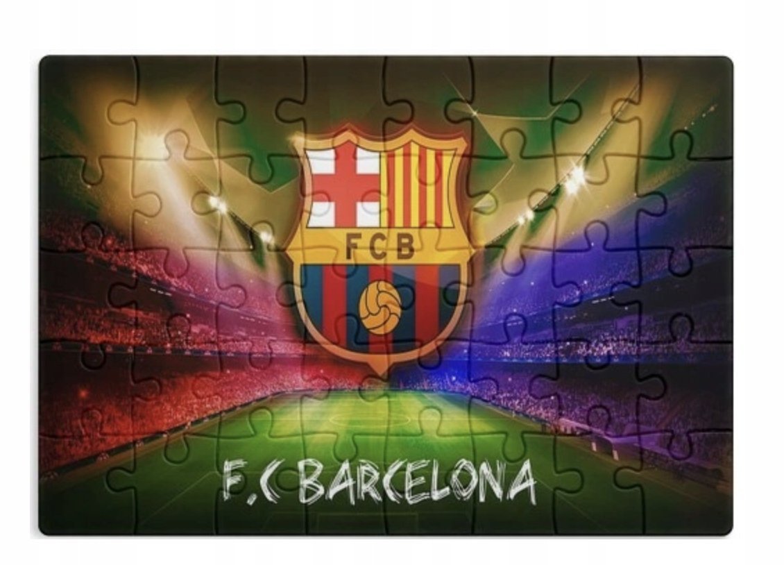 PUZZLE FC BARCELONA STADION HERB A3 252 el z Nadrukiem + IMIĘ #36