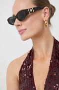 Okulary przeciwsłoneczne - Versace okulary przeciwsłoneczne 0VE4454 damskie kolor brązowy - miniaturka - grafika 1