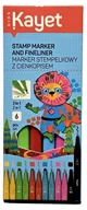 Zakreślacze - Marker do papieru Kayet 6 szt. - miniaturka - grafika 1