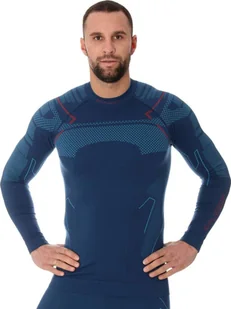 Brubeck LS13040A Bluza męska THERMO jeansowy XXL - Bluzy sportowe męskie - miniaturka - grafika 1