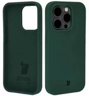 Etui i futerały do telefonów - Bizon Etui silikonowe Soft Case do iPhone 15 Pro, ciemnozielone - miniaturka - grafika 1