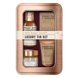 Baylis&Harding The Fuzzy Duck Bergamot, Hemp&Sandalwood Mens Luxury Grooming Tin Gift Set - Zestawy kosmetyków damskich - miniaturka - grafika 1