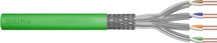 Digitus Kabel teleinformatyczny instalacyjny DIGITUS kat.8.2, S/FTP, Dca, AWG 22/1, LSOH, 50m, zielony, ofoliowany - Kable komputerowe i do monitorów - miniaturka - grafika 1
