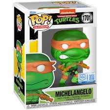 Funko POP Teenage Mutant ninja Turtles 1701 Michelangelo (Translucent Green) Special Edition