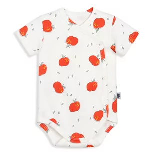 Body kopertowe z krótkim rękawem APPLES 62 - Body dla niemowląt - miniaturka - grafika 1