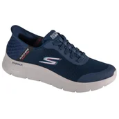 Buty trekkingowe męskie - Tenisówki Skechers Model Slip Ins: Go Walk Arch Fit Kolor Niebieski - miniaturka - grafika 1