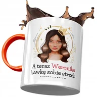 Kubki - Kubek Pomarańczowy Dla Weroniki Siostry Prezent z Nadrukiem ze Zdjęciem+ Opakowanie na prezent (wzór 01) - miniaturka - grafika 1