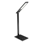 Lampy stojące - Media-Tech Lampka biurkowa LED 5W Media-Tech MT221K z bezprzewodowa ładowarka indukcyjna QI - miniaturka - grafika 1
