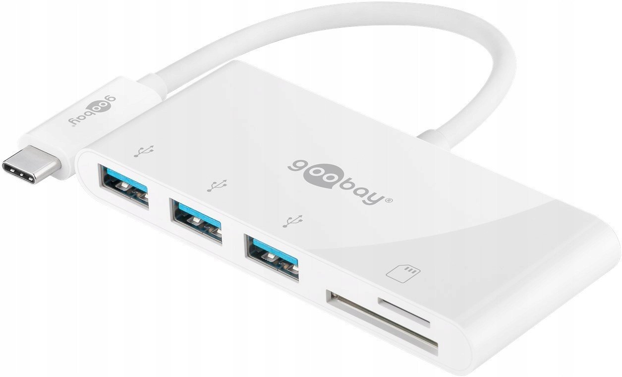 Goobay USB-C Multiport Adapter to 3x USB-A, Cardreader 40759
