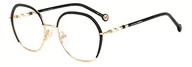 Okulary przeciwsłoneczne - Carolina Herrera Her 0099 okulary, Black Gold, 52 damskie, Czarne złoto, 52 - miniaturka - grafika 1