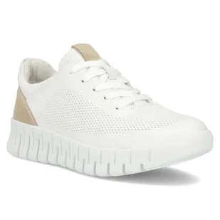 Buty damskie sneakersy na platformie skórzane białe Filippo DP6035/24-37 - Sneakersy damskie - miniaturka - grafika 1