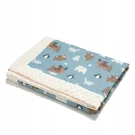 Koce i narzuty dla dzieci - La Millou Lekki Koc Minky ARCTIC FRIENDS - XL - miniaturka - grafika 1