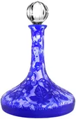 Karafki - Kryształowa karafka ręcznie grawerowana cobalt - miniaturka - grafika 1