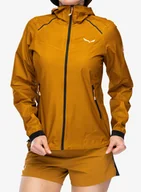 Kurtki damskie - Kurtka z membraną damska Salewa Pedroc PTX 2,5L Light Jacket - golden brown - miniaturka - grafika 1