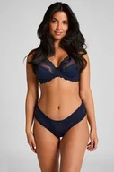 Majtki damskie - Hunkemöller Brazyliany w kształcie litery V London Niebieski - miniaturka - grafika 1