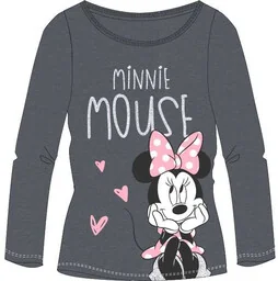 Bluzka dla dziewczynki Myszki Minnie Szara - Bluzy dla dziewczynek - miniaturka - grafika 1