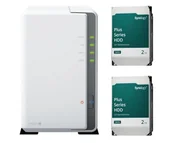 Serwery plików NAS i macierze dyskowe - Synology DS223j 2x 2TB HDD HAT3300-2T DS223j_2x2TB (1156762+2*1289202) - miniaturka - grafika 1