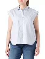 Koszulki i topy damskie - Jack&JONES damska koszulka JJXX JXETTA SL POPLIN Shirt SN Blouse, biała/paski: wielokolorowa, XL - miniaturka - grafika 1