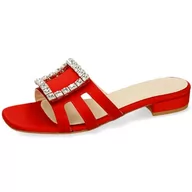 Klapki i japonki damskie - Melvin & Hamilton Eugenie 1 klapki damskie, czerwony, 38 EU - miniaturka - grafika 1
