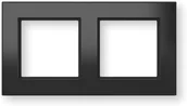 Klawisze i ramki - Homematic IP Glasrahmen 2-fach, schwarz - miniaturka - grafika 1
