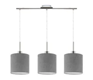 Lampy sufitowe - Eglo - Żyrandol na lince TUNJA 3xE27/60W/230V szary - miniaturka - grafika 1
