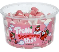 Żelki - Trolli pianka truskawki pianka cukru truskawkowy smak Box 975 gramów - miniaturka - grafika 1