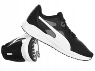 Buty sportowe męskie - Buty męskie Puma Twitch Runner 376289-09 buty sportowe czarno białe - miniaturka - grafika 1
