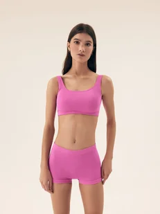 Majtki typu szorty Larleen Bloovii różowy M - Majtki damskie - miniaturka - grafika 1