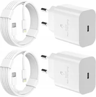 Ładowarki do telefonów - Ładowarka 2X Do Usb-C 20W, Mfi, Do Iphone 15, 14, 13 + 2X Kabel Lightning - miniaturka - grafika 1