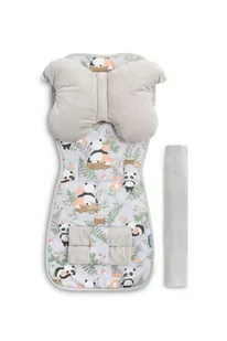 WKŁADKA DO WÓZKA niemowlęca DELUXE PANDA I LIS - Akcesoria do wózków - miniaturka - grafika 1