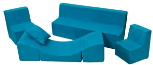 Komplet Zestaw Mebelków: 2Xfotelik+Kanapa+Lezanka Dla Dzieci Zabawa Relax Wypoczynek Komplet Zestaw Mebelków: 2Xfotelik+Kanapa+Lezanka Dla Dzieci Za.. - Krzesła obrotowe dla dzieci - miniaturka - grafika 1