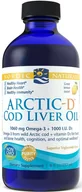 Witaminy i minerały - Nordic Naturals Nordic Naturals Olej z wątroby dorsza arktycznego z witaminą D cytrynowy - 237 ml - miniaturka - grafika 1