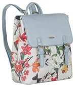 Plecaki - Damski plecaczek z motywem roślinnym — David Jones - miniaturka - grafika 1