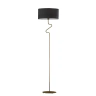 Lampy stojące - Czarna lampa podłogowa w nowoczesnym stylu MORONI VELUR - miniaturka - grafika 1