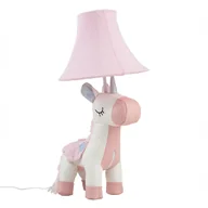 Lampy stojące - Happy Lamps Różowa dziecięca lampa stołowa jednorożec - Elsa - miniaturka - grafika 1