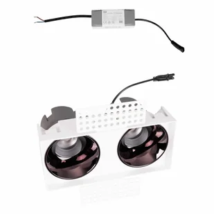 Lampa wpustowa z modułem LED i zasilaczem SPILIO H190.06 + 2xHM190 4000K + SPILIO HT190 DIM Maxlight LED 10W 4000K IP65 biała czarna - Lampy ogrodowe Lampa wpustowa z modułem LED i zasilaczem SPILIO H190.06 + 2xHM190 4000K + SPILIO HT190 DIM Maxlight LED 10W 4000K IP65 biała czarna - Lampy ogrodowe - miniaturka - grafika 1