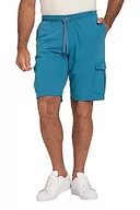 Spodenki męskie - JP 1880, Męskie spodnie dresowe, bermudy, spodnie dresowe, elastyczny ściągacz, kieszenie cargo, niebieski (Tiefseeblau), XXL duże rozmiary - miniaturka - grafika 1